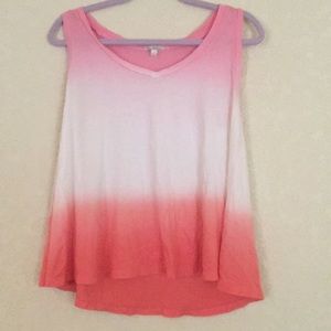 High-low blouse tank top